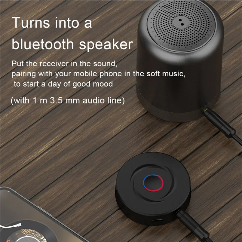 Мини беспроводной 2 в 1 Bluetooth приемник передатчик HIFI аудио стерео музыкальный адаптер автомобильный комплект с 3,5 мм Jack 40OCT8