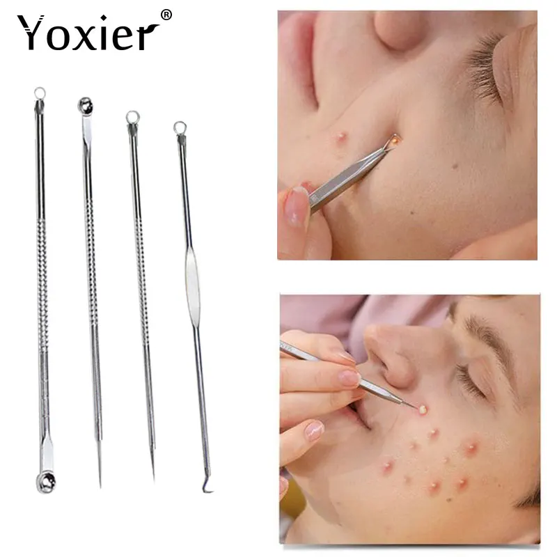 

4pcs/set Blackhead Remover Needle Acne Treatment Fat Particles Skin Care Face Repair Pore Clean Face Clean Care Tools Beauty