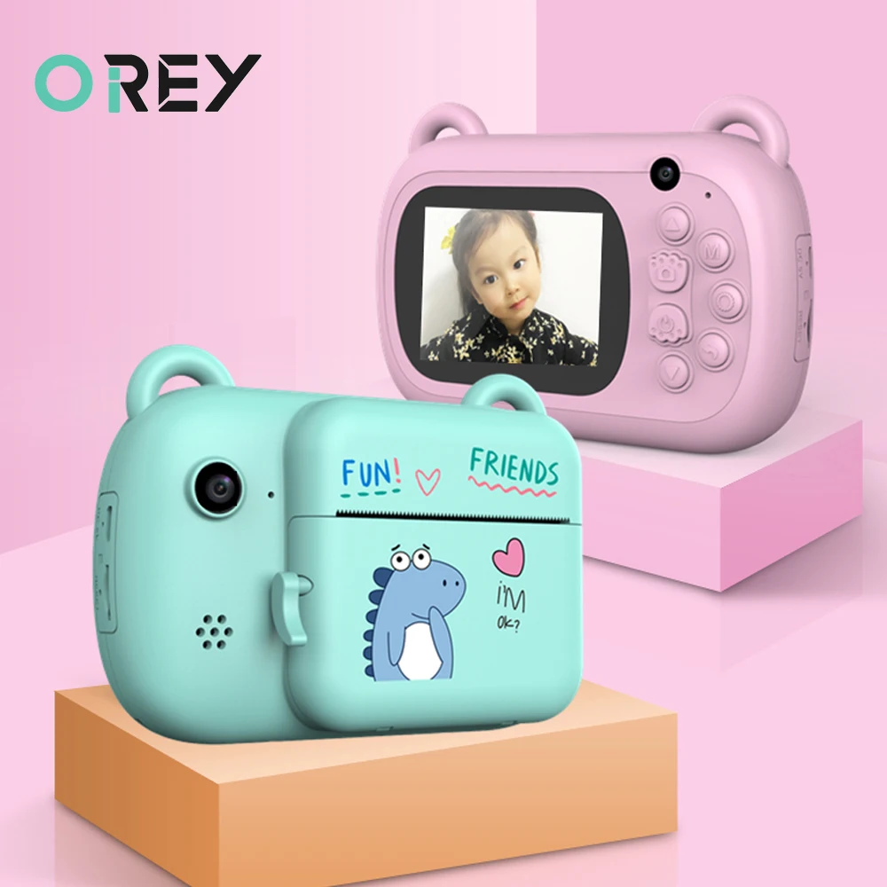 

Kids Camera Video Photo Cute Children's Instant Print Camaras Fotograficas Toys For Kids Girls Birthday Gift Camera Instantane