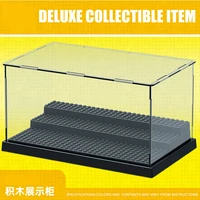 Action Figures Display Box Dustproof ShowCase Deluxe Acrylic Collectible Item Building Blocks Plastic Display Case Brick Toys 1