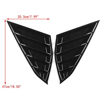 

High quality Window Louvers Covers 2pcs Carbon Fiber Style For Honda Accord