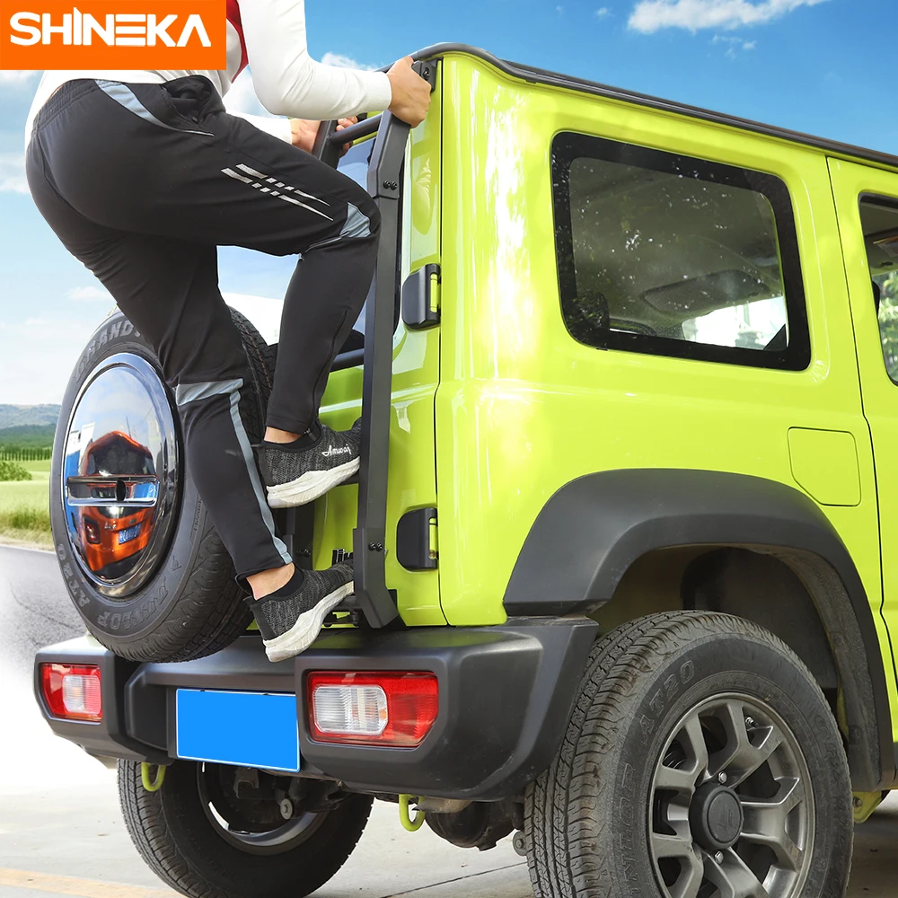 

SHINEKA Protective Frames For Suzuki Jimny JB74 2019+ Car Exterior Rear Door Tailgate Ladder Accessories For Suzuki Jimny 2019+