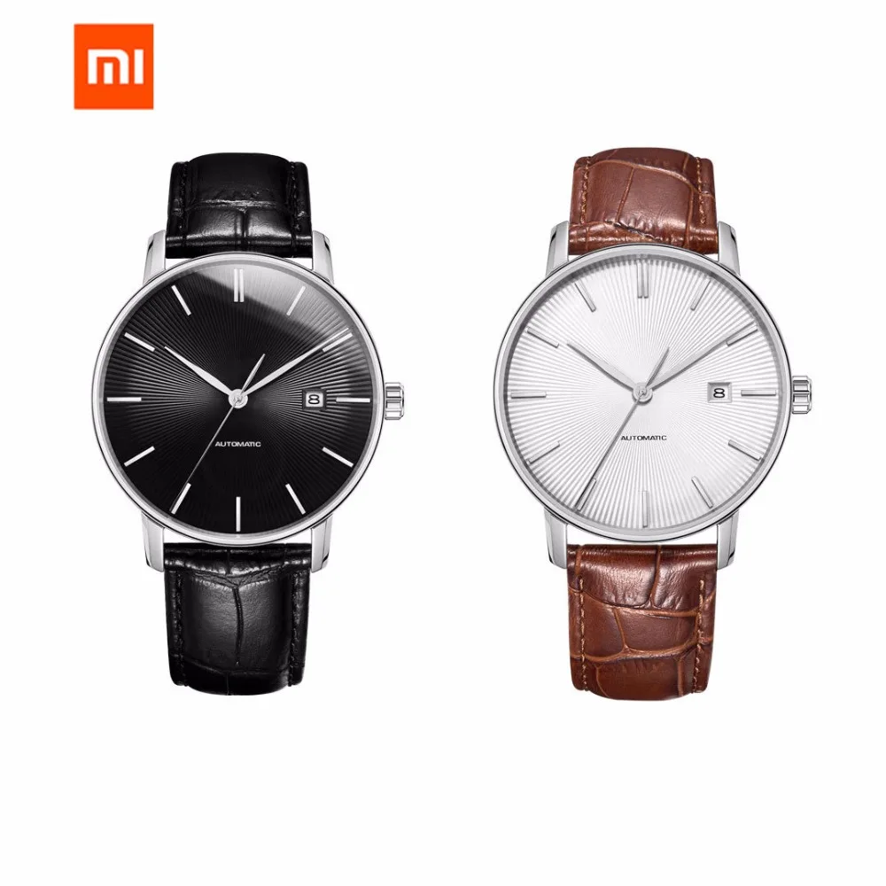 

Original xiaomi mijia TwentySeventeen Mechanical watch With Sapphire Surface Leather Strap Fully automatic mechanical movement