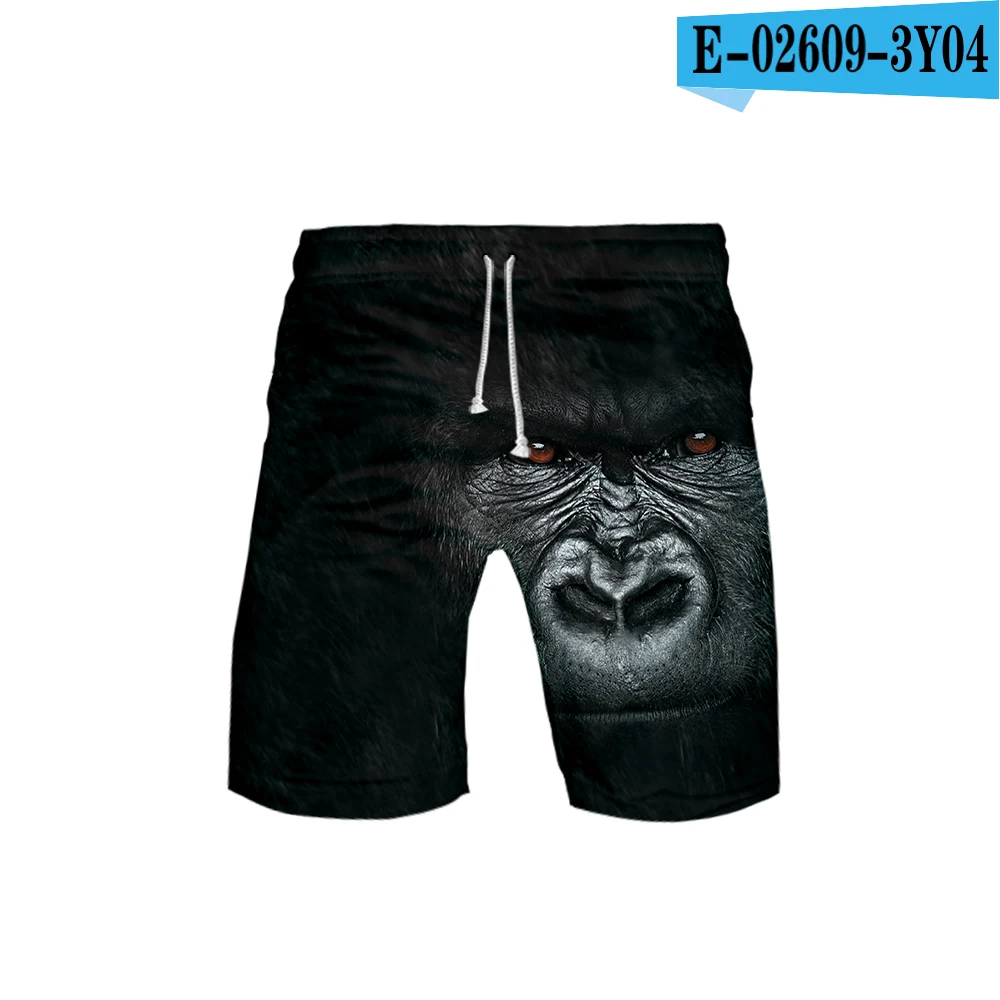 3D Cool Gorilla орангутанг обезьяна летние мужские пляжные шорты Новое поступление модное движение Досуг Стиль Прохладные летние брюки - Цвет: 3Y04
