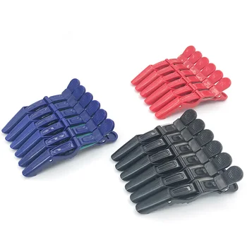 

6 Pcs Hair Clips Mouth Professional Hairdressing Beak Sectioning Clips Crocodile Hairpins Salon Hair Care Styling Tools