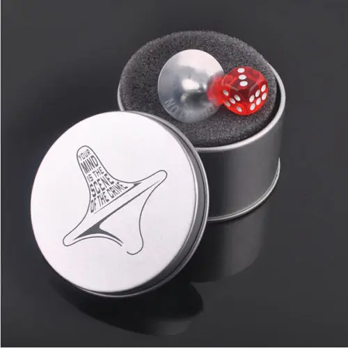 

Best Gift Mini Great Zinc Alloy Silver Spinning Top From Inception Totem Movie Children Toys With Retail Metal Box