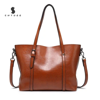 

Women New Shoulder Bag Fashion Women Handbags Retro Large Capacity Tote Bag Casual Pu Leather Women Messenger Bags