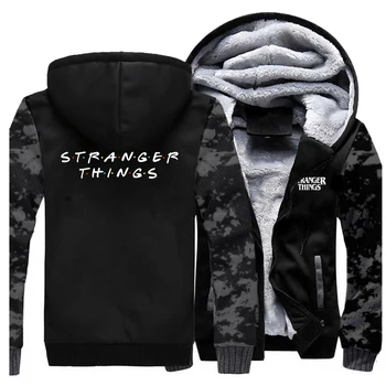 

Stranger Things Mens Hoodie 2020 Harajuku Keep Warm Winter Thick Jackets Fashion Streetwear Clothes Jacket Casual Fleece Hoodies