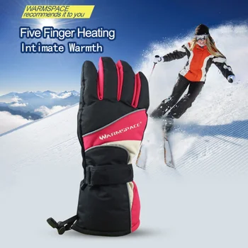 

1 Pair Winter Hand Warmer Electric Thermal Gloves Waterproof Heated Gloves Battery Powered For Outdoor Motorcycle Skiing