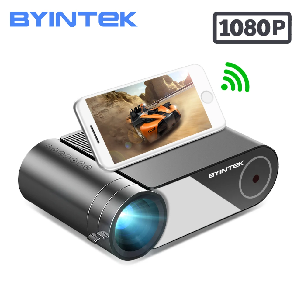 Портативный светодиодный проектор BYINTEK K9 Mini 720P 1080P для домашнего