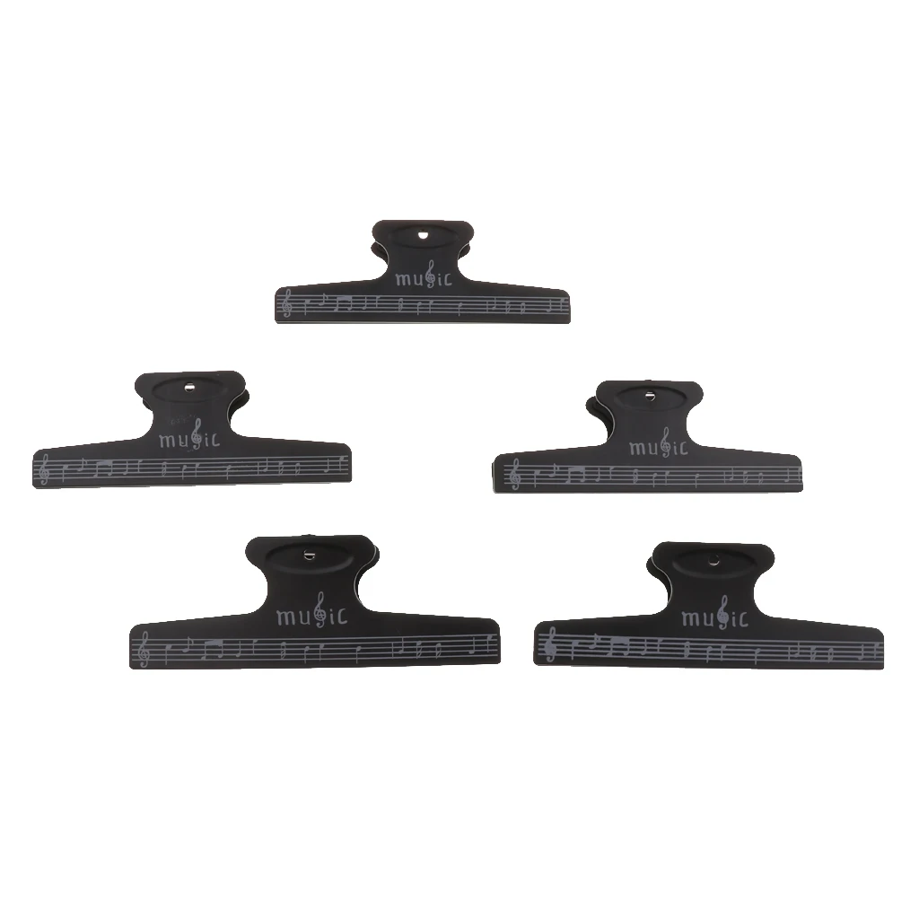 5 Pcs Music Book Note Clip Sheet Music Page Holder for Guitar Violin Player