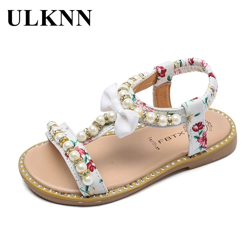 Sale Sandal Girls Beaded Baby Shoes Princess-Shoes ULKNN Summer Children's Non-Slip New-Fashion 33mj6A9bMYB
