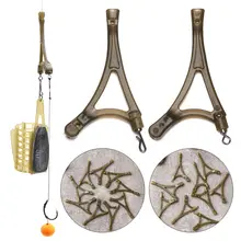 10Pcs European Style Carp Fishing Tackle Anti Tangle System For Method Feede Carp Rigs Tool Side Bends Swivel Fish Supplies