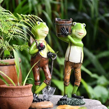 

AMERICAN SIMULATION ANIMAL FROG RESIN ORNAMENTS OUTDOOR GARDEN FIGURINES DECORATION COURTYARD VILLA BALCONY ACCESSORIES CRAFTS