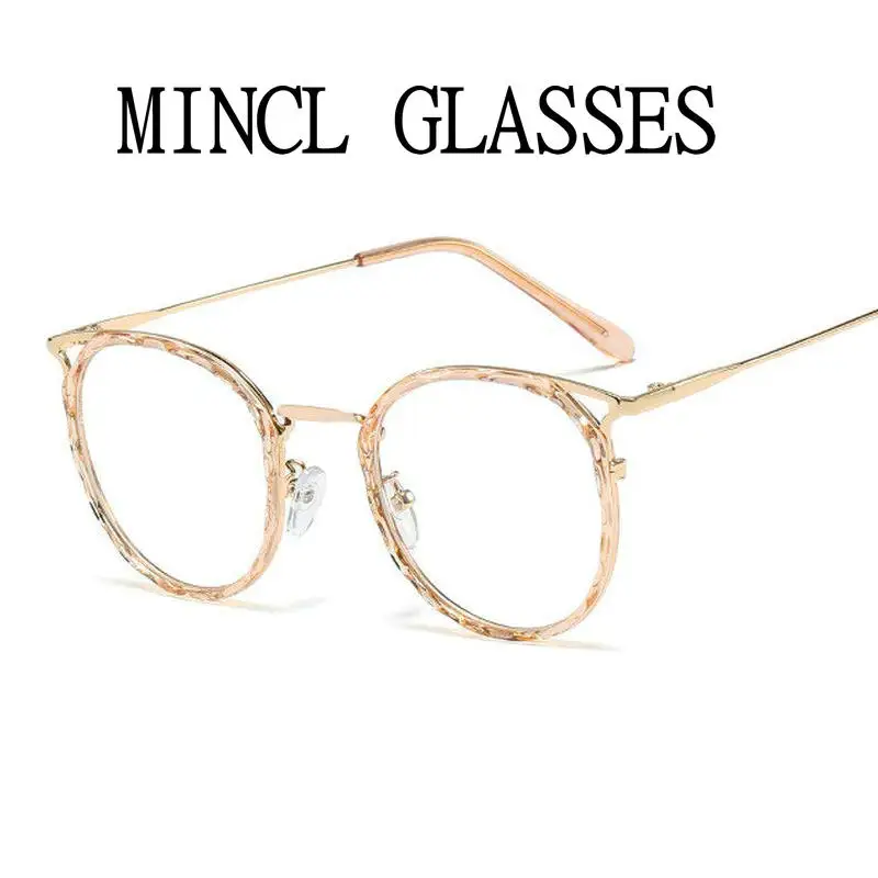Новые Кристальные многогранные оправа очки TR90 круглая оправа женские дизайнерские очки для чтения с коробкой FML - Цвет оправы: brown