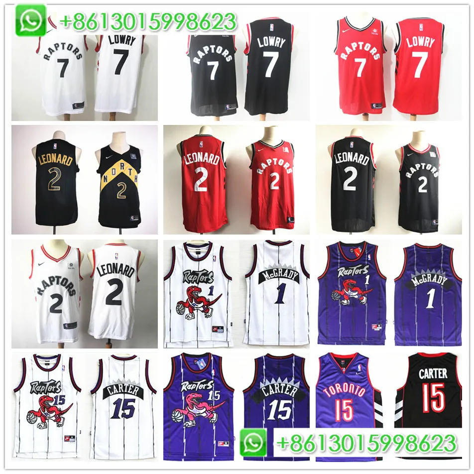 Сшитые баскетбольные майки Toronto Kyle Lowry Kawhi Leonard Vince Carter Трейси Макгрейди для мужчин, camiseta maillot