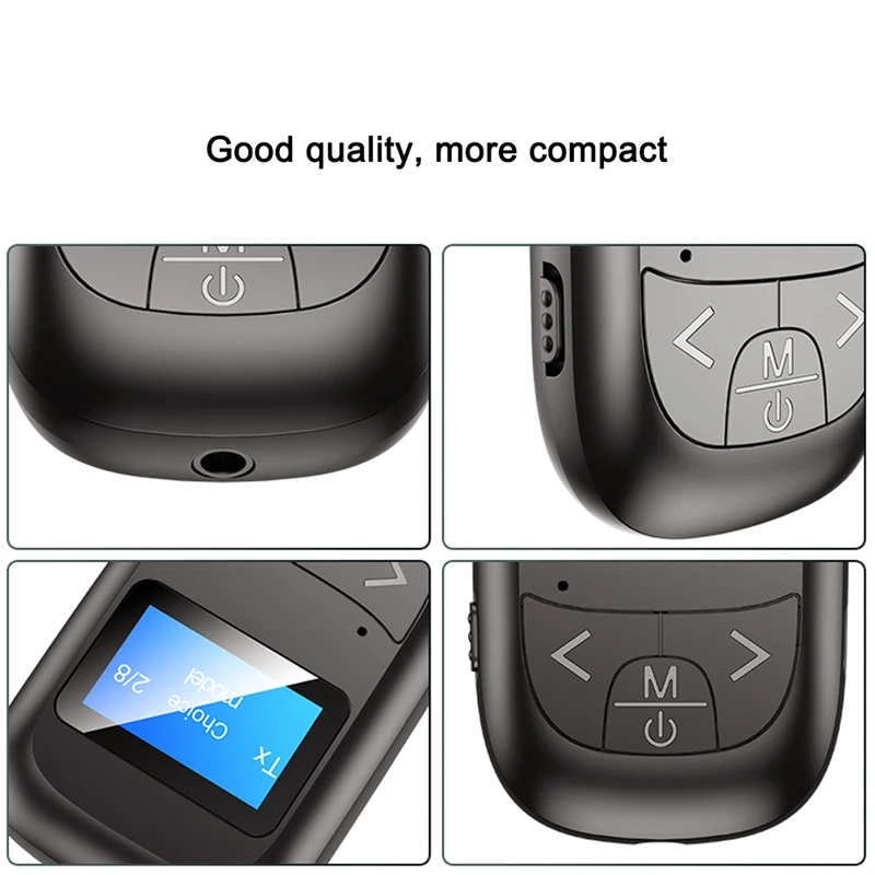 LCD Wireless Audio Adpater 5 0 Bluetooth Receiver Transmitter 3 5mm AUX Jack For TV Car Protector Headphones Bluetooth Receptor
