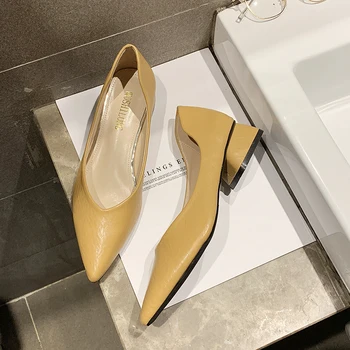 

Pointed Toe Pumps Woman Summer Slip on Lady Shoes Soft Closed toe Sandals Female Loafers Women Soft Leather Pumps Boat Shoes