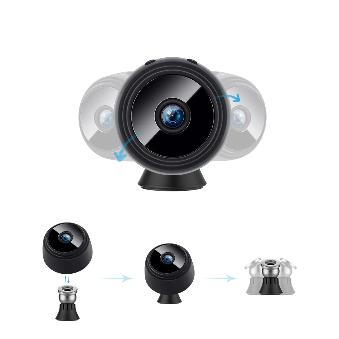 Micro WIFI Mini Camera HD 1080P With Smartphone App And Night Vision IP  Home Security Video Cam Bike Body DV DVR Magnetic Clip