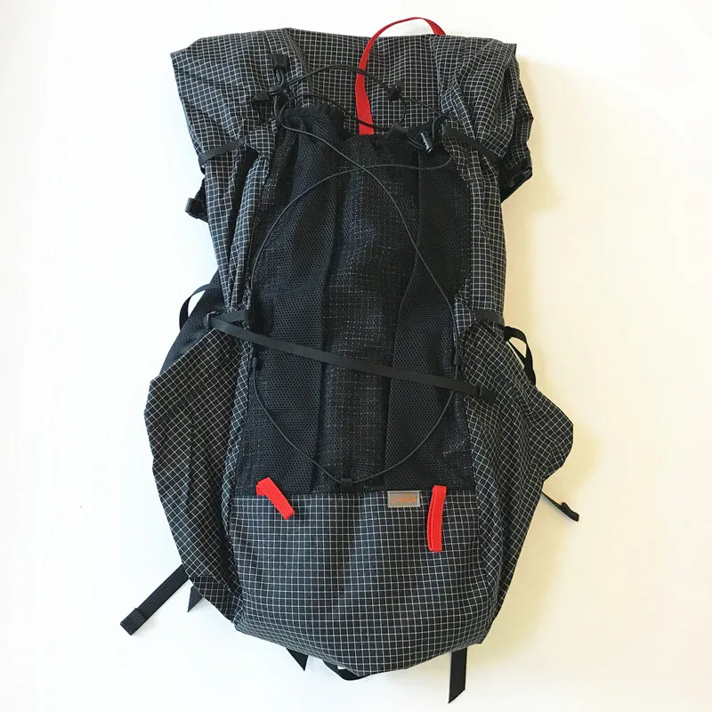 UHMWPE black M 3F UL GEAR 35L-45L легкий прочный туристический походный рюкзак для улицы ультралегкий безрамный пакет XPAC& UHMWPE сумки - Цвет: UHMWPE black M