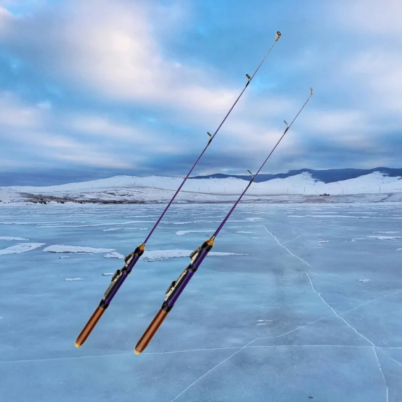 50cm/70cm Winter Glass Fiber Ice Fishing Rods Fishing Rods Or Fishing Reels To Choose Bait Casting Rod Combo Fishing Accessories