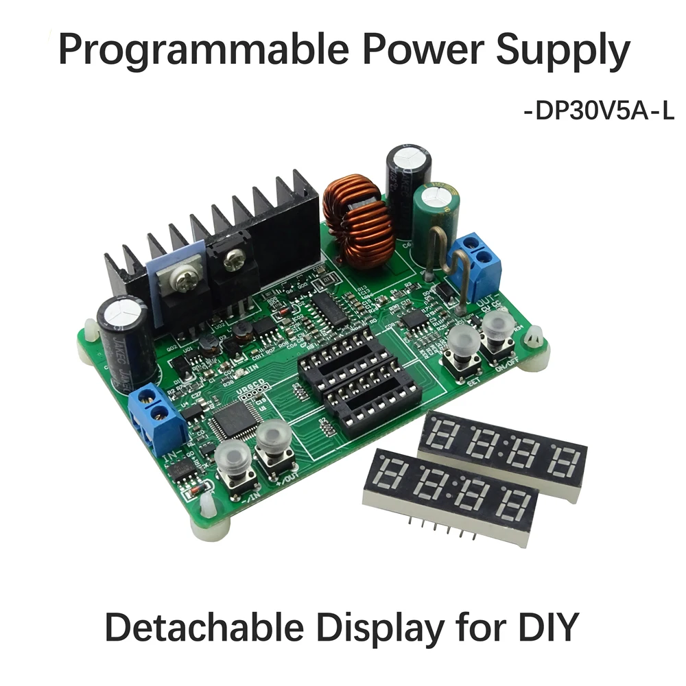 RD DP30V5A-L, программируемый понижающий модуль постоянного напряжения, понижающий ток, понижающий преобразователь напряжения, светодиодный регулятор