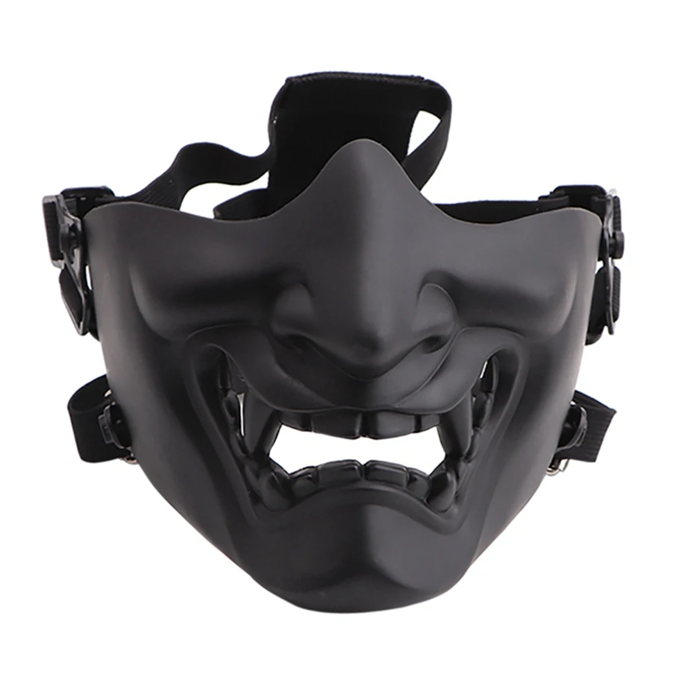 Game Ghost of Tsushima Mask Half Face Jin Samurai Cosplay Resin Halloween Party Props For CS Game/Hunting/Shooting | Дом и сад