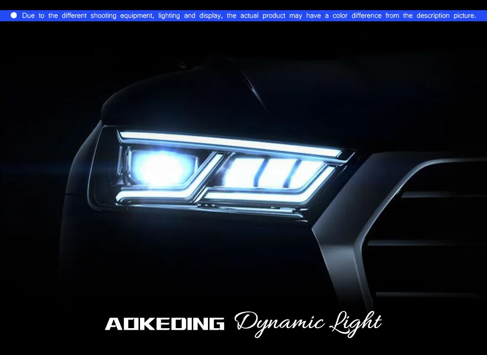 Головной фонарь для Audi Q5 2009-2012 2013- фары Противотуманные фары Дневные ходовые огни DRL H7 светодиодный Биксеноновая лампа автомобильные аксессуары