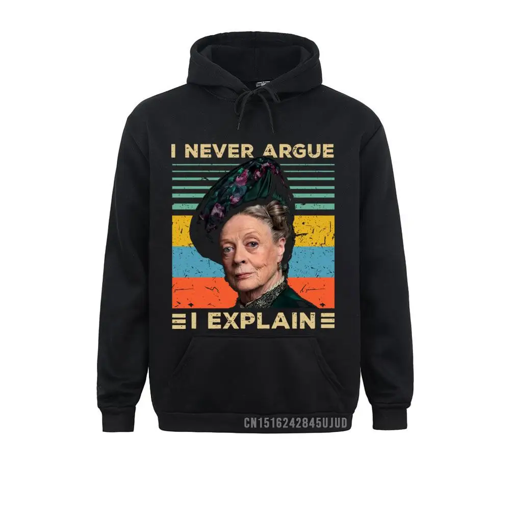 Felpa Da Uomo Downton Abbazia Viola Crawley Dowager 3.0L Inghilterra London Smith Costume Felpe Con Cappuccio Cappotti Taglie Forti