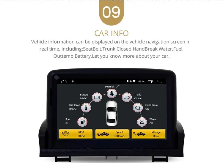 Cheap LJHANG 1 Din Car DVD Multimedia Player Android 9.0 for Peugeot 307 GPS Navigation Car Radio Stereo Bluetooth Video WIFI RDS IPS 11