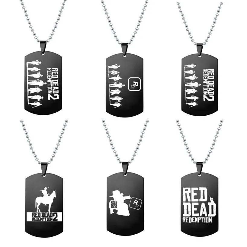 Новинка и популярная игра Red Dead Redemption 2 ожерелье кулон из нержавеющей стали