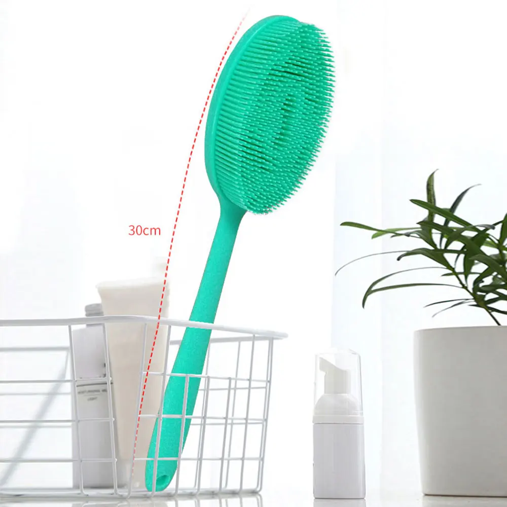 Щетка для душа с длинной ручкой, щетка для спины, массаж тела, очистка кожи, скруббер для душа, щетка для тела, сухая щетка для массажа, инструмент для душа