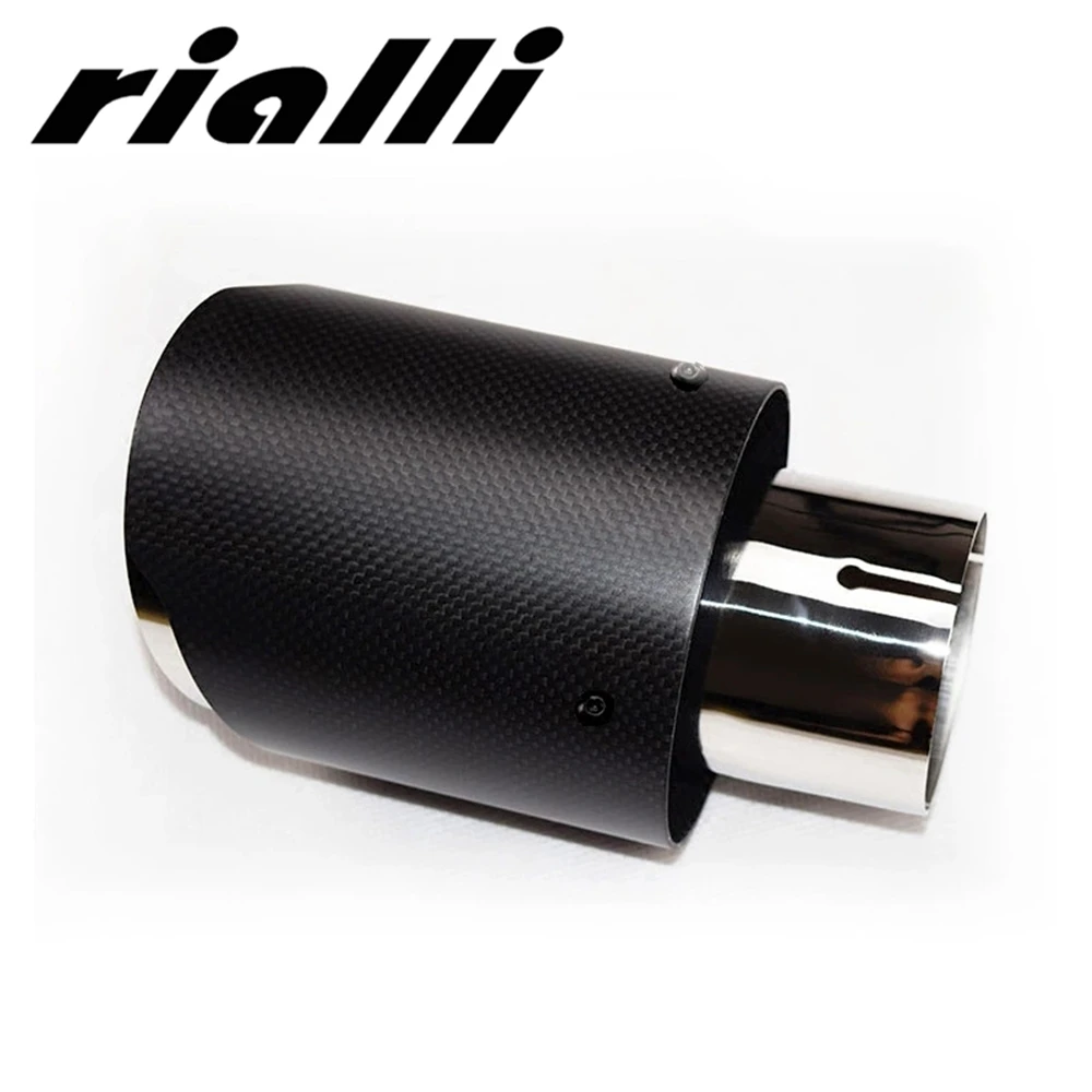 New Brand 89mm Carbon Fiber Stainless Steel Universal Muffler for BMW MAZDA NASSAN HONDA TOYOTA Rear Decorated-exhaust Pipe New Brand 89mm Carbon Fiber Stainless Steel Universal Muffler for BMW MAZDA NASSAN HONDA TOYOTA Rear Decorated-exhaust Pipe