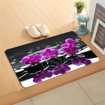 

KU-50Sf Custom flowers orchid flowers Doormat Home Decor Door mat Floor Mat Bath Mats foot pad U-F718!!Px-50Suy