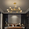 American Copper Led Chandelier Pendant Lamp  Crystal Hanging Light Fixture for Bedroom Dining room Indoor Decor Lustre Fixtures ► Photo 2/6