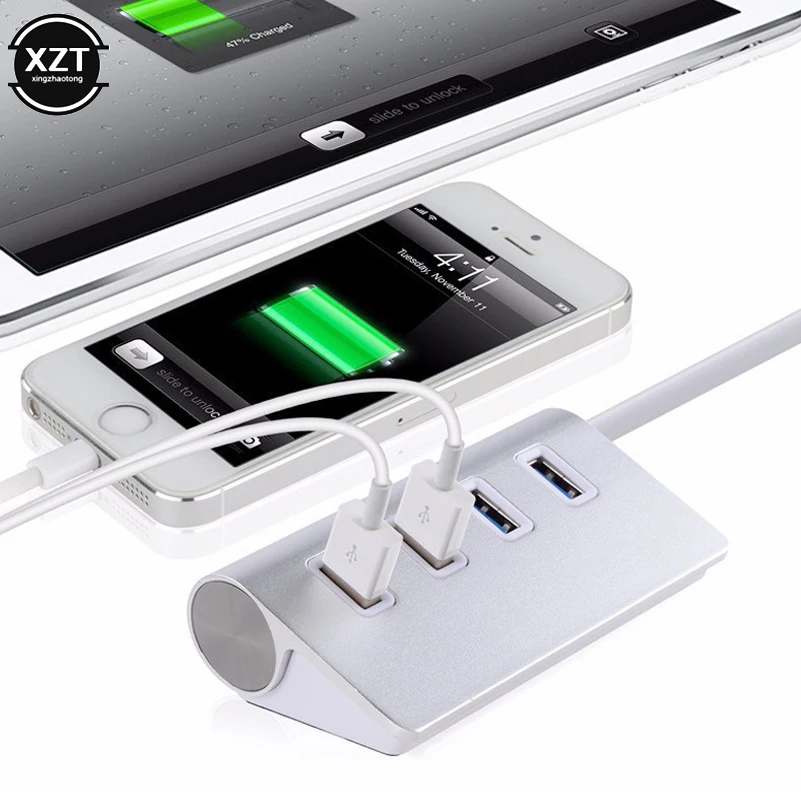 USB 3,0 концентратор 4/7 порт высокоскоростной USB мульти концентратор разветвитель порт портативный расширитель с ЕС/США адаптер для планшета ноутбука Macbook Air