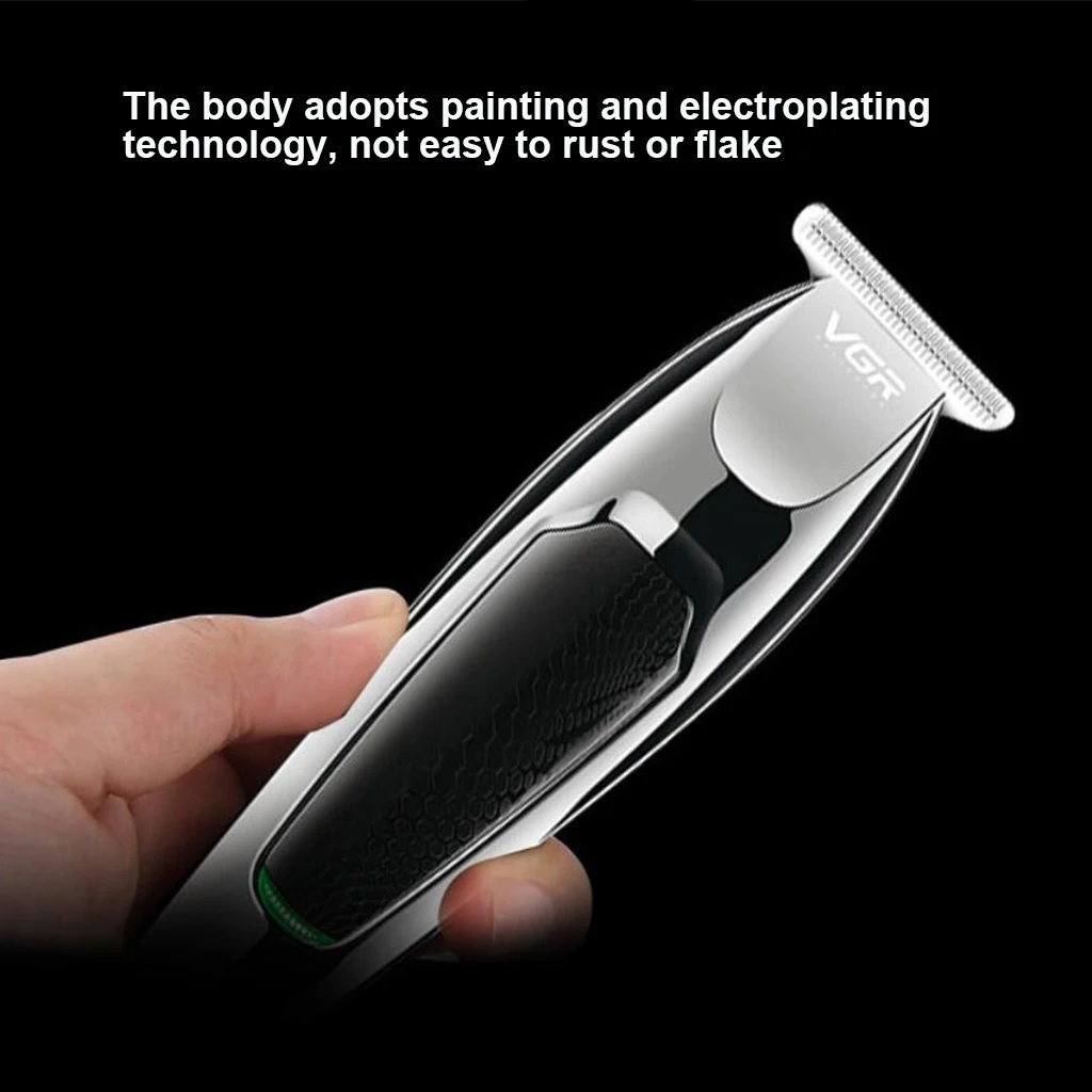 VGR Electric Mens Hair Clipper Beard Shaver USB Rechargeable Cordless Trimmer Safe Grooming Kit With 5 Combs for Men 030
