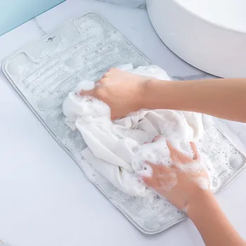

30# Multifunctional Silicone Washboard Household Foldable Laundry Board Anti-Skid Household Bathroom Laundry tools