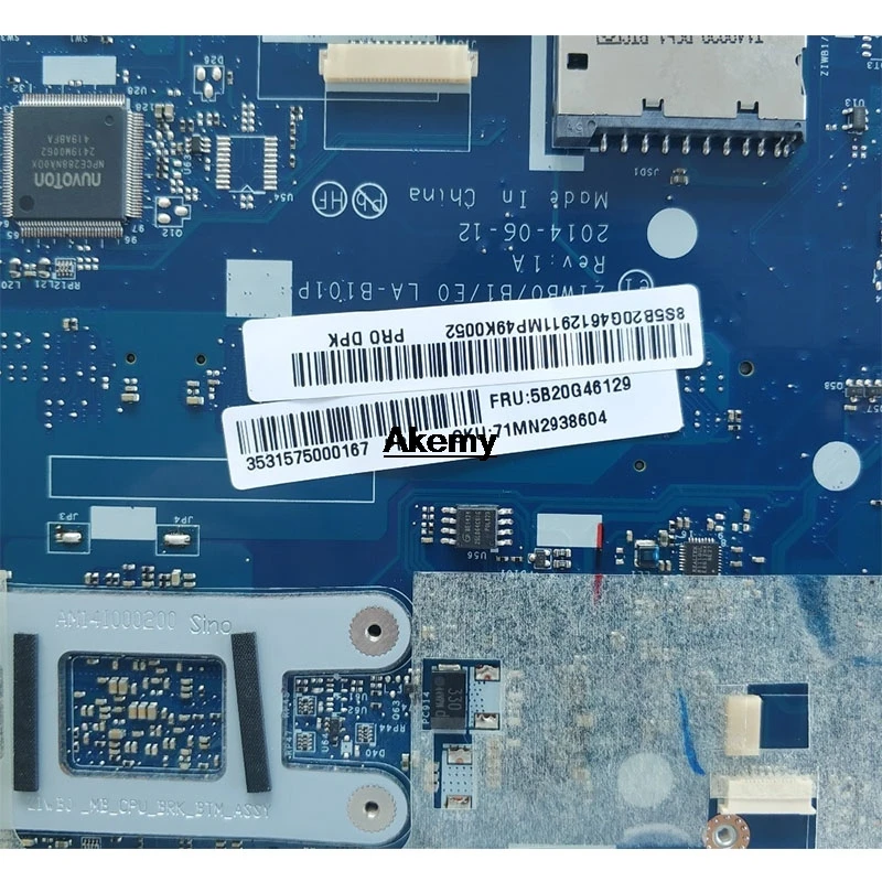 Новая протестированная материнская плата для lenovo B50-30 LA-B101P материнская плата для ноутбука с процессором N3530 N3540