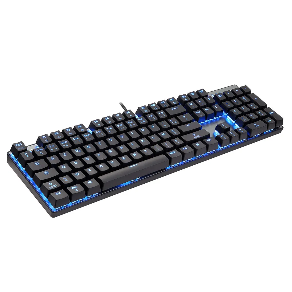 20% Russian/French/Portugal/English Keyboard Mechanical USB Colorful LED Illuminated Backlit Resistant Gaming Keyboard
