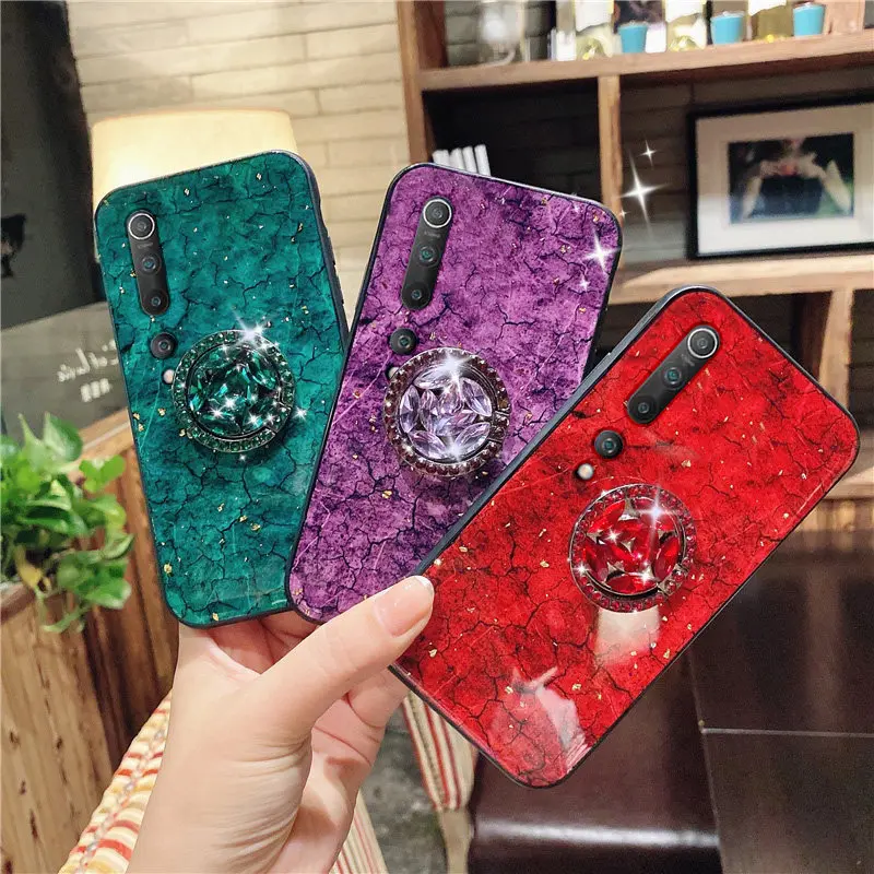 

Luxury Glitter Marble Holder Cover For Xiaomi Note10Lite A1 A2 A3 Max2 Max3 Mix2 2S 3 8 9 9T 9TPro 10 Lite Case For Redmi Note9