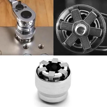 

10-19mm Universal Sleeve Socket Wrench Screw Extractor Multi Hand Tools Sockets Hand Tool Kit