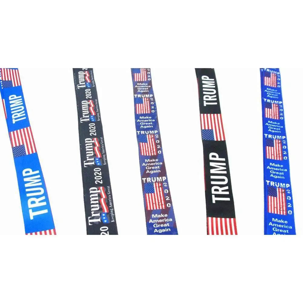 1 шт. ремешок TRUMP для ключей США флаг шейный ID телефон Lanyards значок мобильный карта
