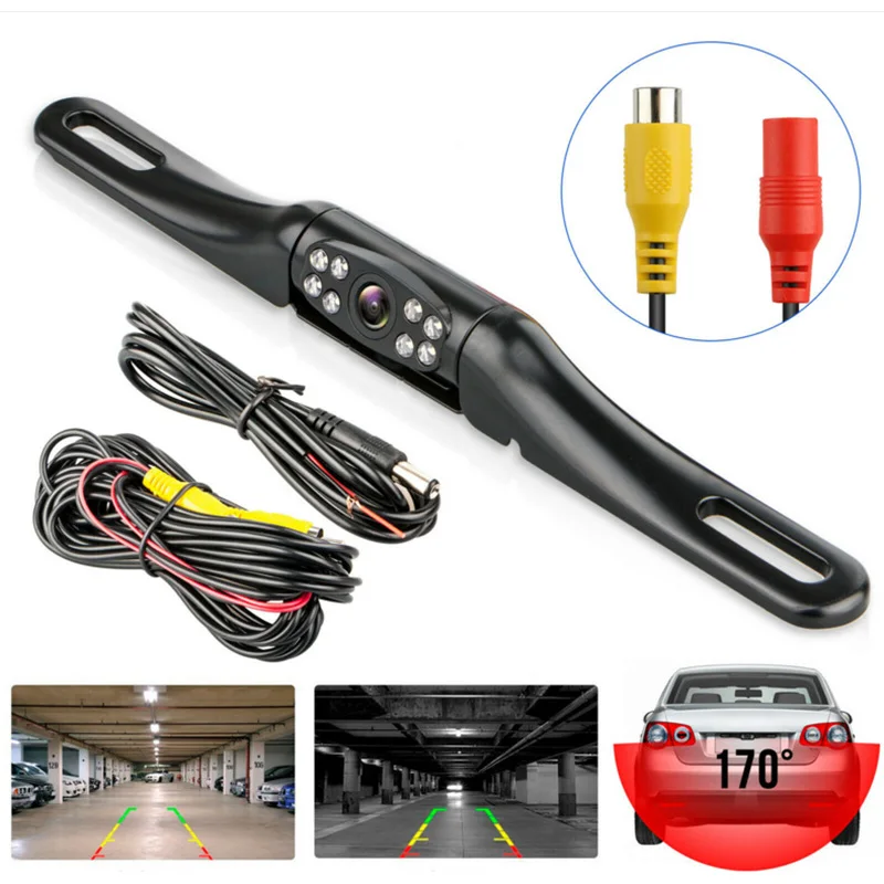 Car Rearview Camera Waterproof Wide Angle Infrared Night Vision Backup Parking Camera HD Reversing Image Car Camera