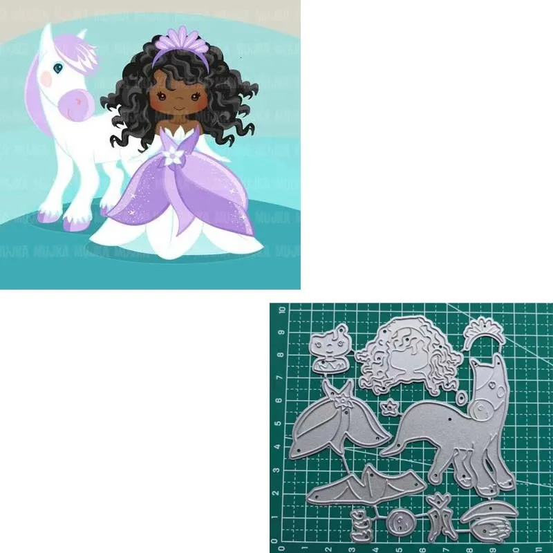 

Princess Dies Scrapbooking Girl Metal Cutting Christmas DIY Scrapbook Decorations Craft