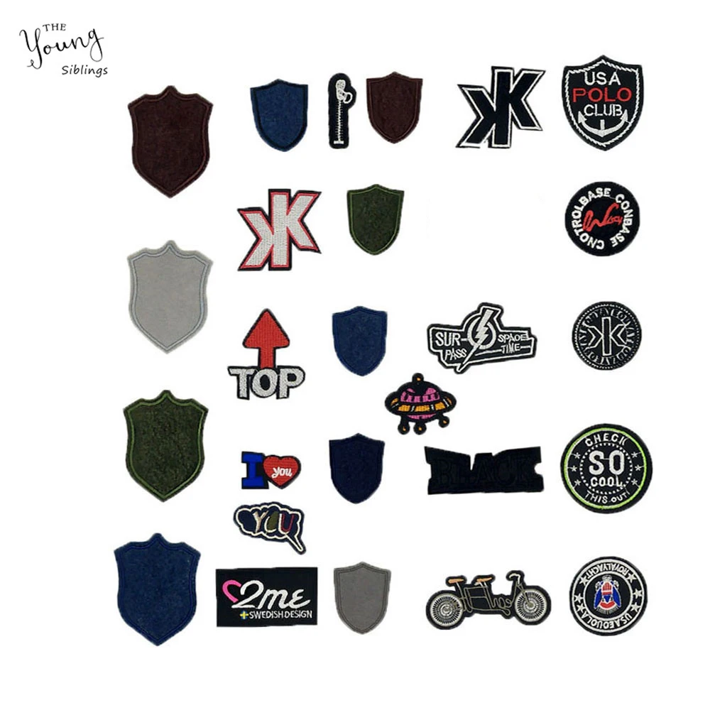Iron On Patches Repair the Hole Stick 20 Pcs DIY Sew Decoration Appliques Stickers Embroidery Patches Cloth