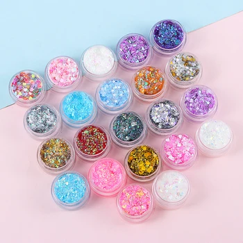 1PC Glitter Glam Liquid Sequins Gel Skin Sparkle Eye Hair Body Face Shimmer Gel Flash Heart Loose Glitter Eyeshadow Cream DIY 4 1PC Glitter Glam Liquid Sequins Gel Skin Sparkle Eye Hair Body Face Shimmer Gel Flash