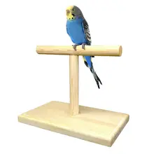 Портативная деревянная подставка для обучения попугая, вращающаяся подставка для птиц
