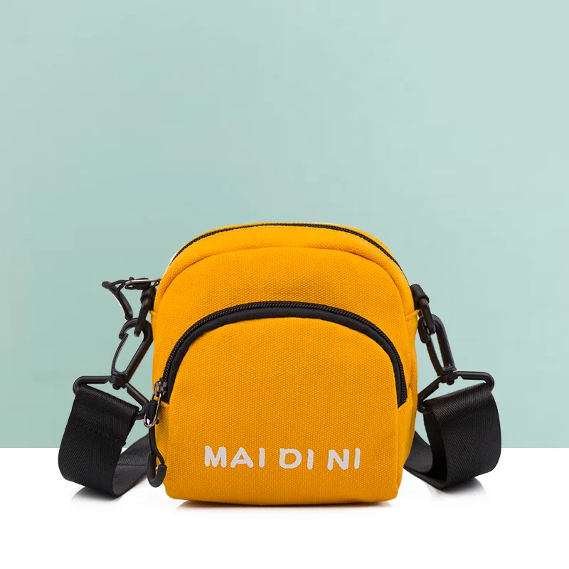 

Bag female 2020 new Korean version of the wild ins fashion summer messenger one-shoulder canvas bungee bag