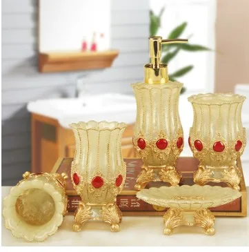 Набор для ванной комнаты Континентальный пять штук|resin bath|bathroom toothbrushbathroom suite |